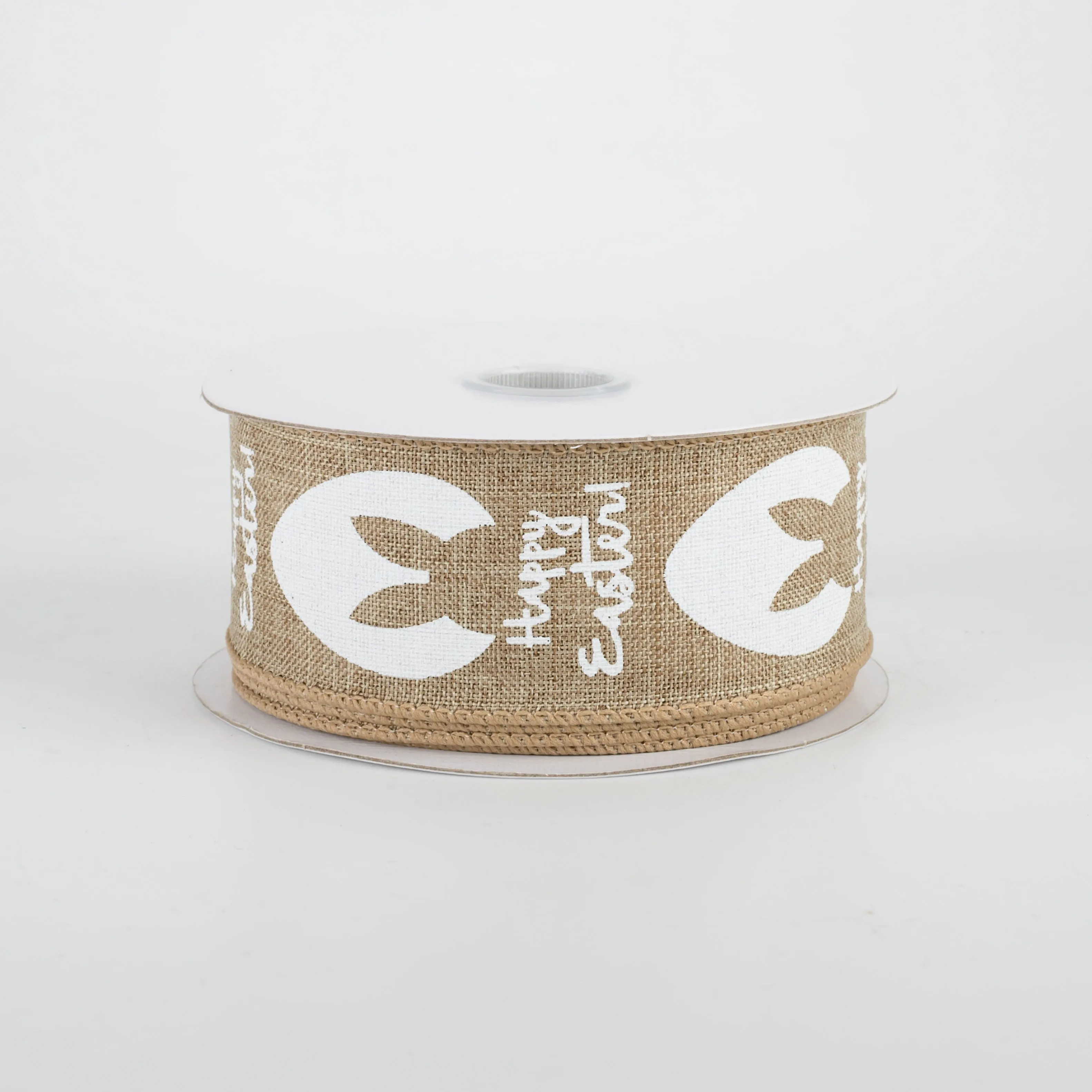 1.5" Bunny Ear Eggs Ribbon: Natural (10 Yards)