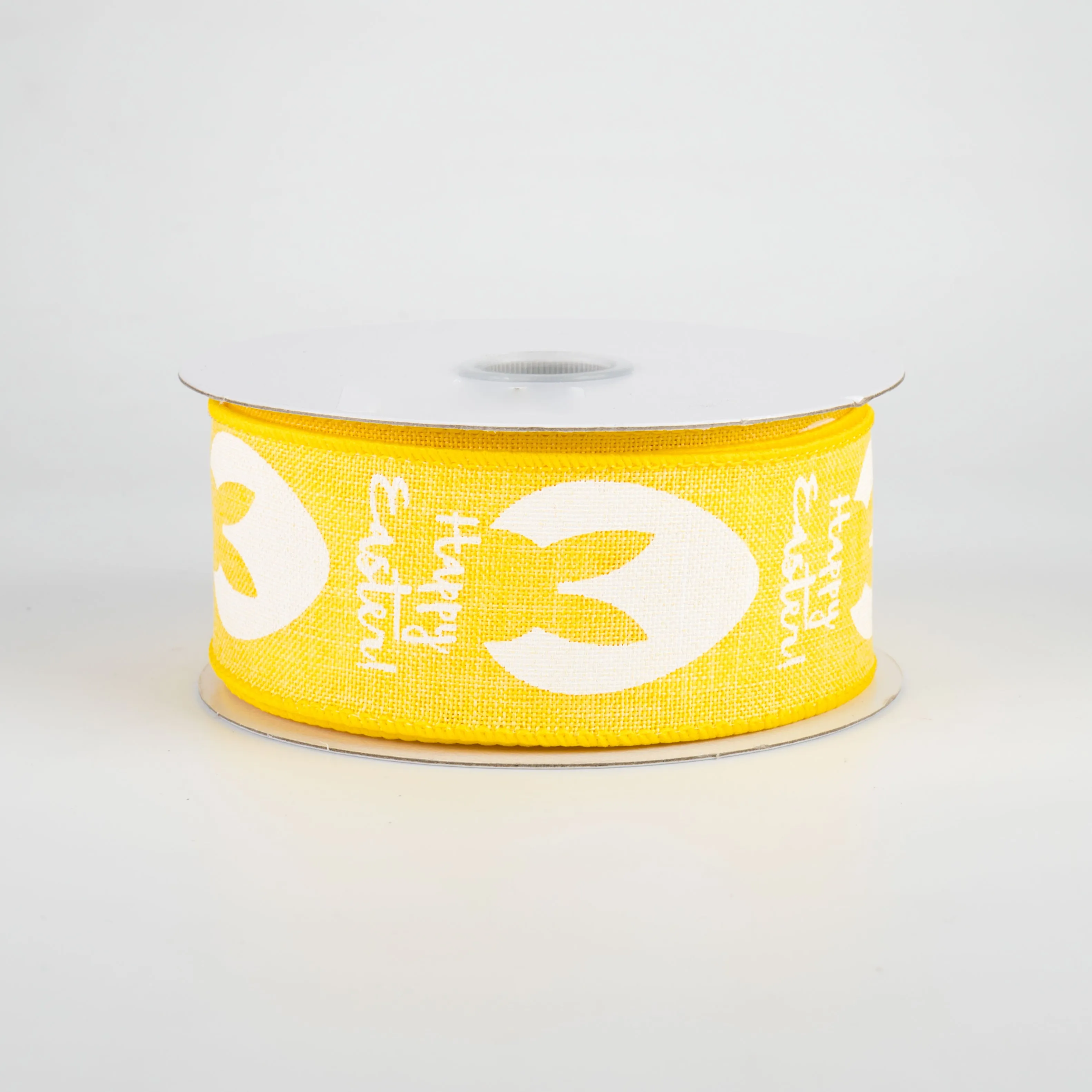 1.5" Bunny Ear Eggs Ribbon: Yellow (10 Yards)
