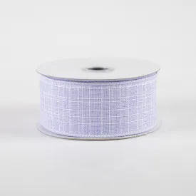 1.5" Check Royal Burlap Ribbon: Lavender (10 Yards)