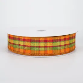 1.5" Fall Value Plaid Ribbon (50 Yards)