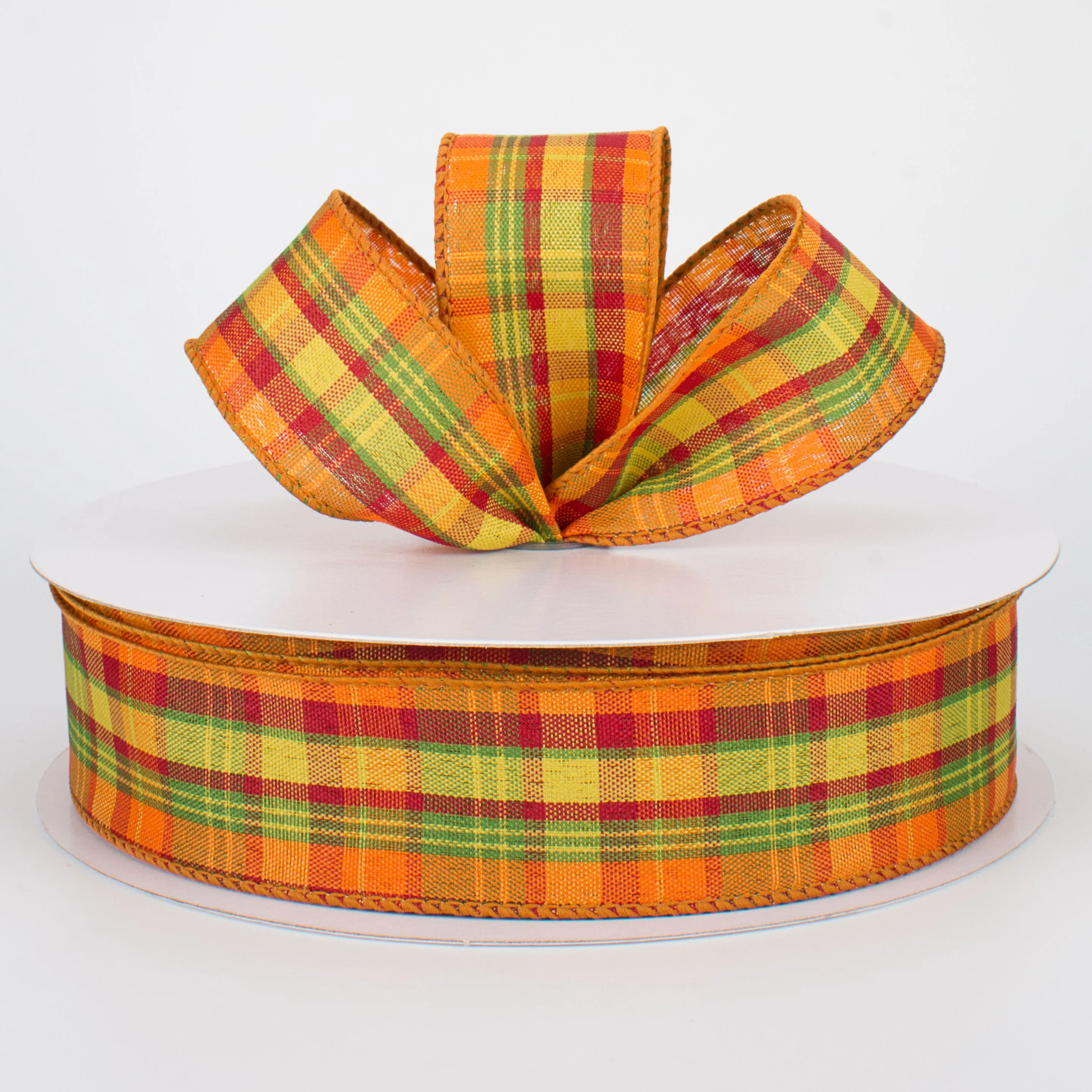 1.5" Fall Value Plaid Ribbon (50 Yards)