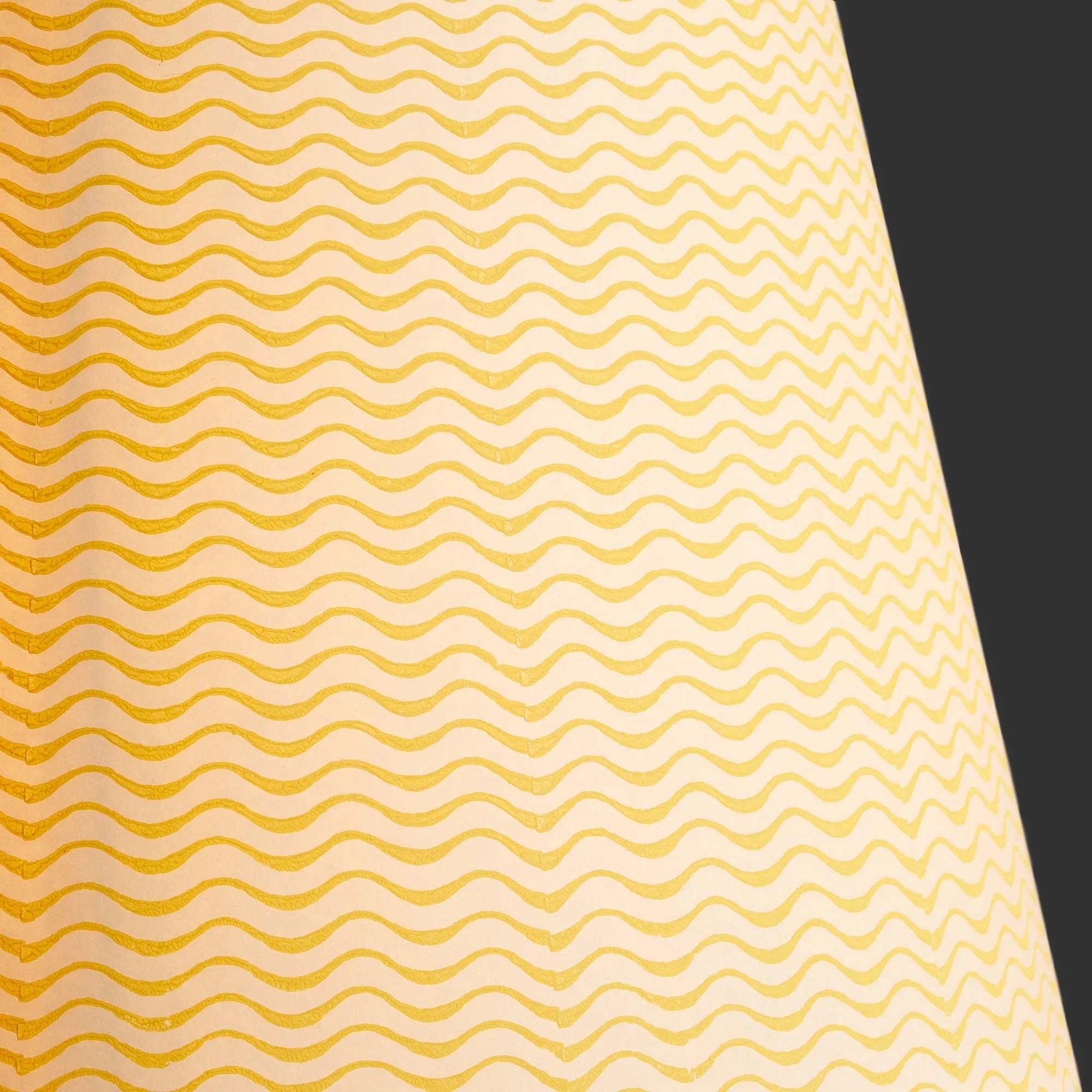 20cm empire shade in sunshine ripples hand painted card