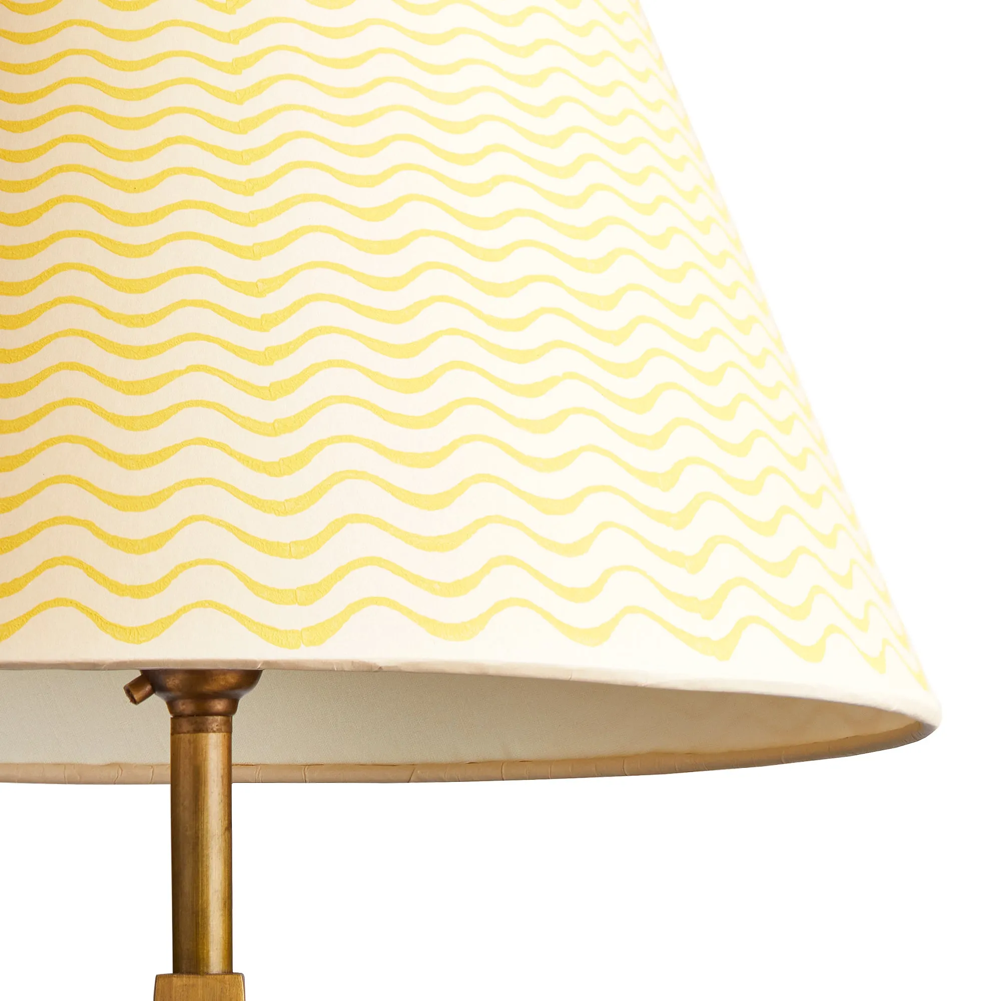 20cm empire shade in sunshine ripples hand painted card