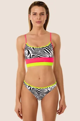 40736 Black Tank Top Bikini Set