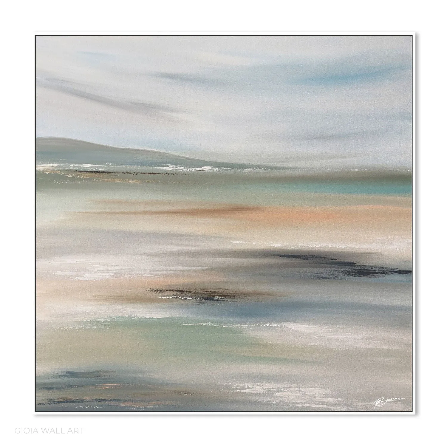 A Gentle Journey,  Acrylic on canvas, 101x101cm By Joanne Barnes