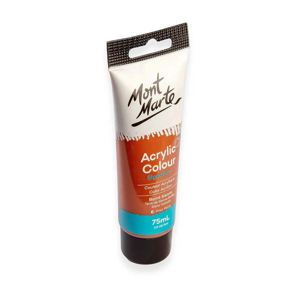 Acrylic Colour Paint Signature 75ml (2.5 US fl.oz) Tube - Burnt Sienna