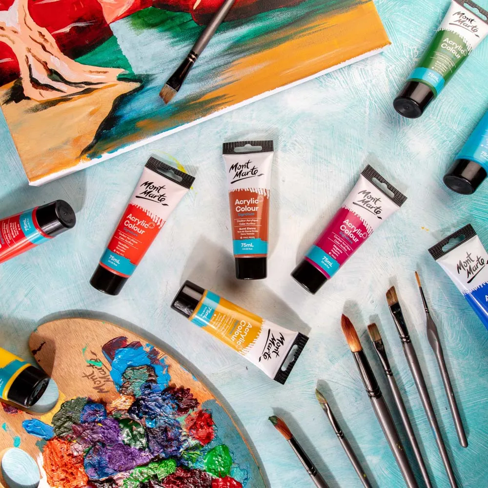 Acrylic Colour Paint Signature 75ml (2.5 US fl.oz) Tube - Burnt Sienna