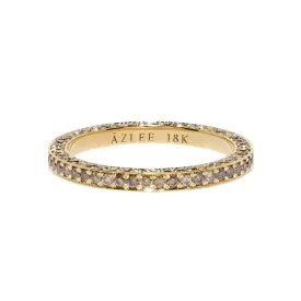 All Over Band Ring - Champagne Diamond