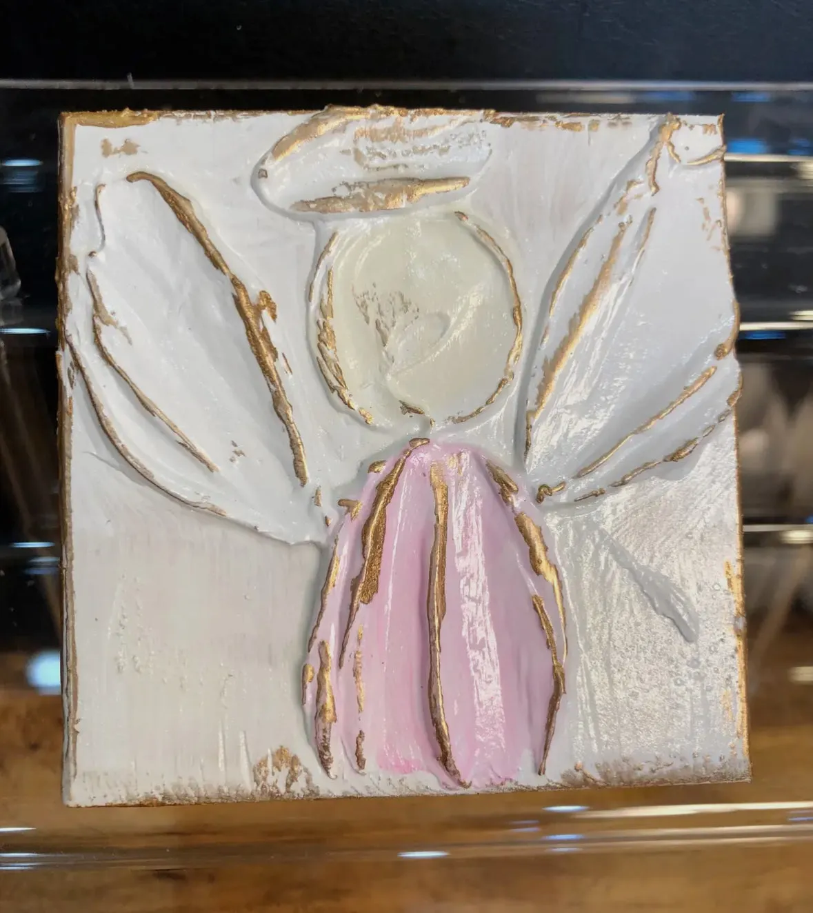 Angel Hand Painted