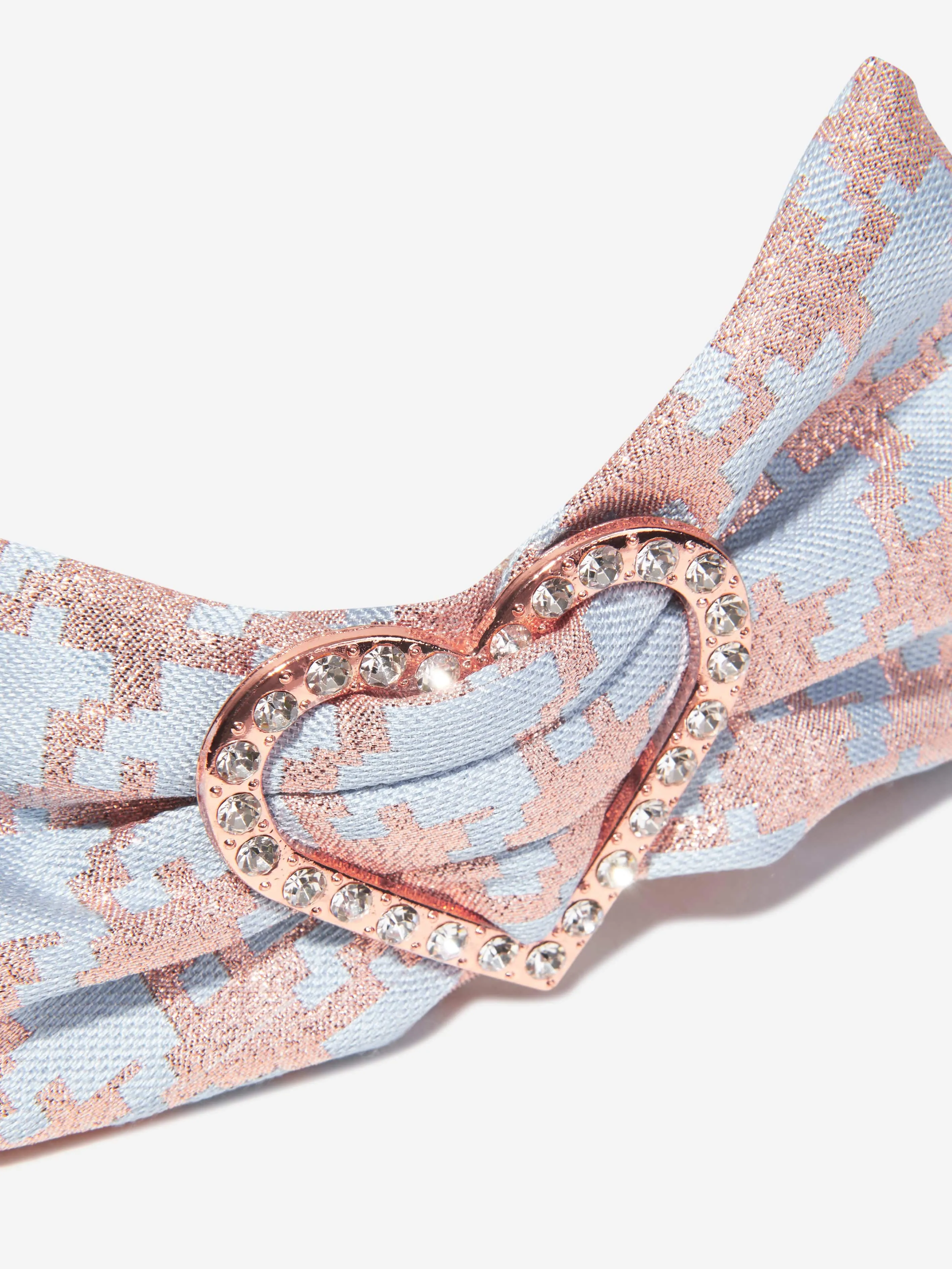 Angels Face Girls Houndstooth Lana Headband in Blue