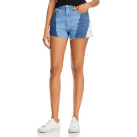 AQUA Ladies Patchwork Denim Cutoffs, Jean Shorts, Size 27, NWT!!