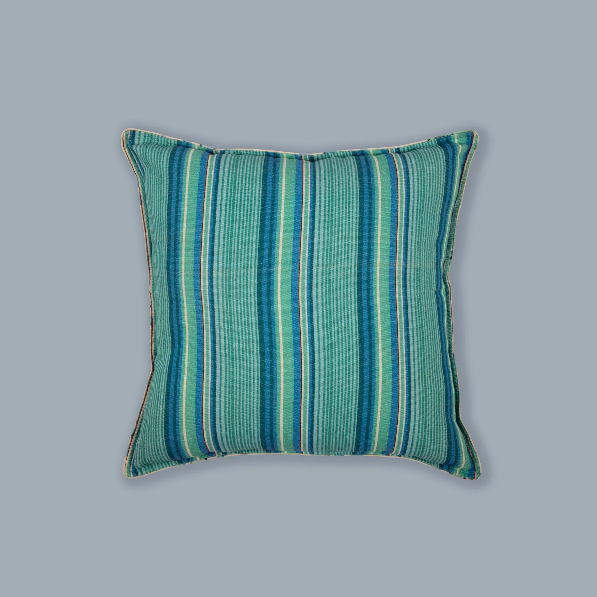 Aqua Stripes Printed Cushion Cover set of 2