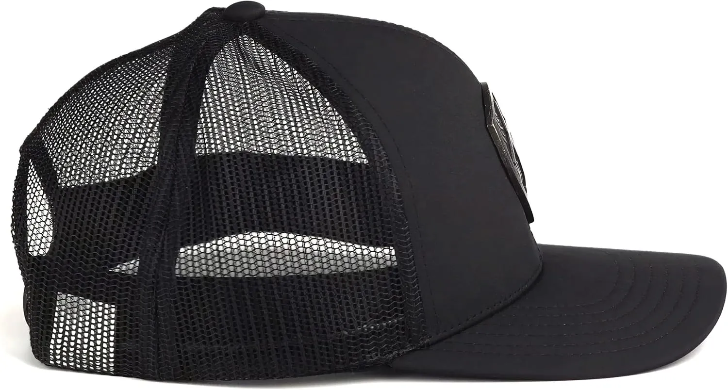 ARIAT Men's Metal Shield Trucker Cap with Snapback Closure