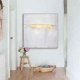 Beige Painting Gold Painting Abstract Painting,Sunrise Landscape Painting Bp074