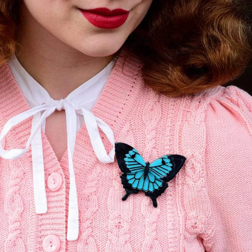 Blue Emperor Brooch
