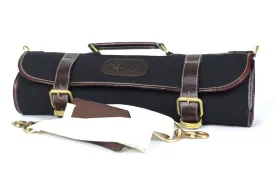 Boldric Black 9 Pocket Canvas Roll Knife Bag