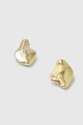Brie Leon Val Stud Earring Small Gold
