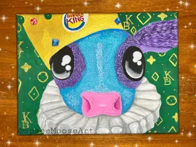 Burger King Cow Canvas Painting