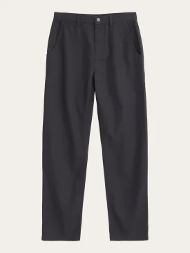 CALLA tapered canvas pant - Black Jet