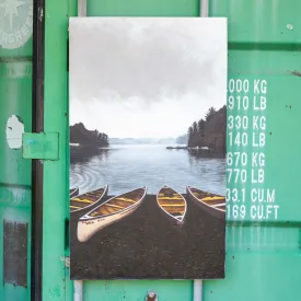 Canoes Ready to Launch - Painting
