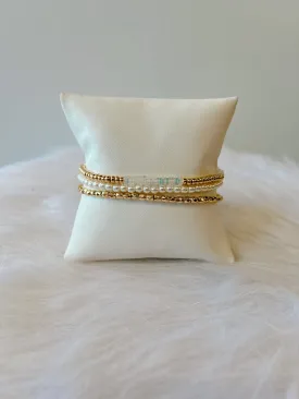 Colored Beaded Bracelet Set