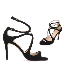 *CONFESSION - black suede, 10cm size UK 2.5