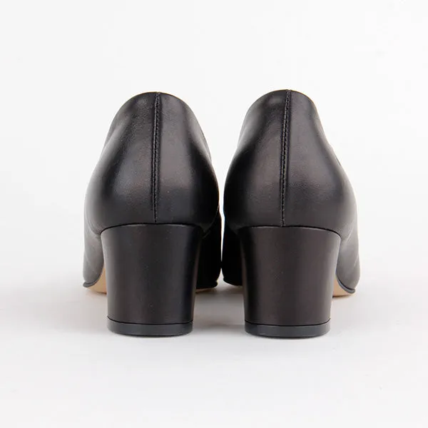 *COURTNEY black leather - 5cm, size UK 2