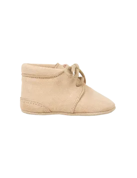 Crib shoe - Cream Suede