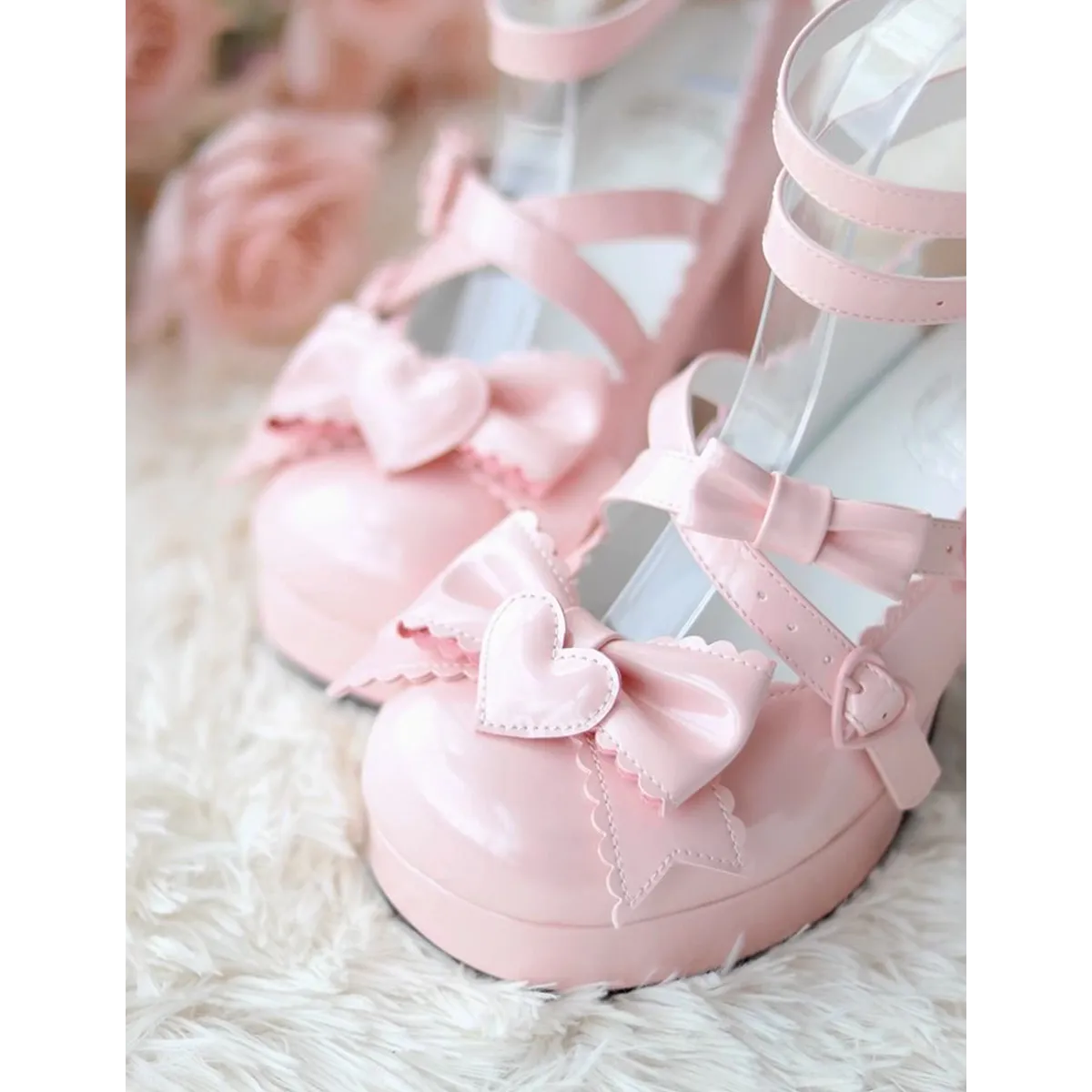 Cute Lolita Shoes Sweet Girl Jk Thick Bottom All-Match Lolita Shoes High Heels
