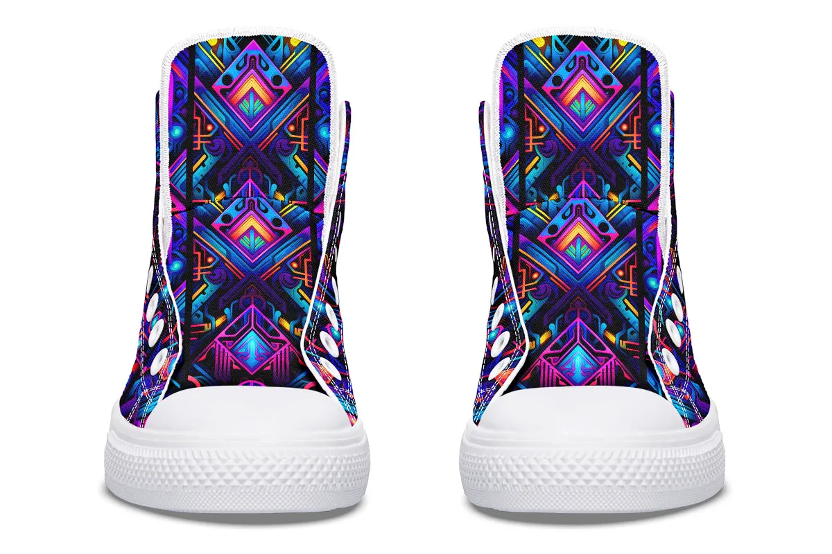 Cyber Lines High Top Shoes