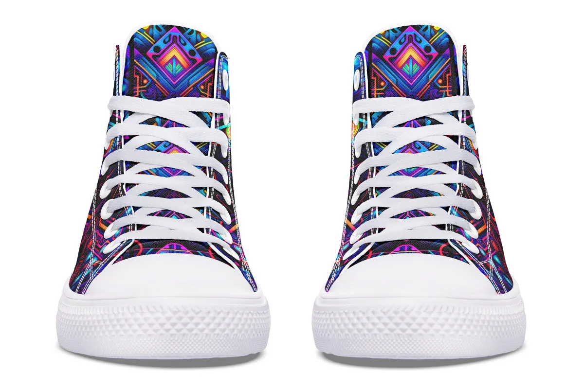 Cyber Lines High Top Shoes