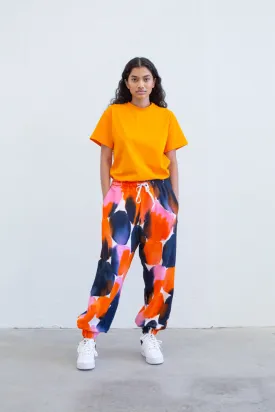 DANNY  SWEAT PANT  - Navy/Orange/Pink