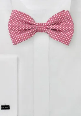 Dark Coral Pin Dot Bowtie
