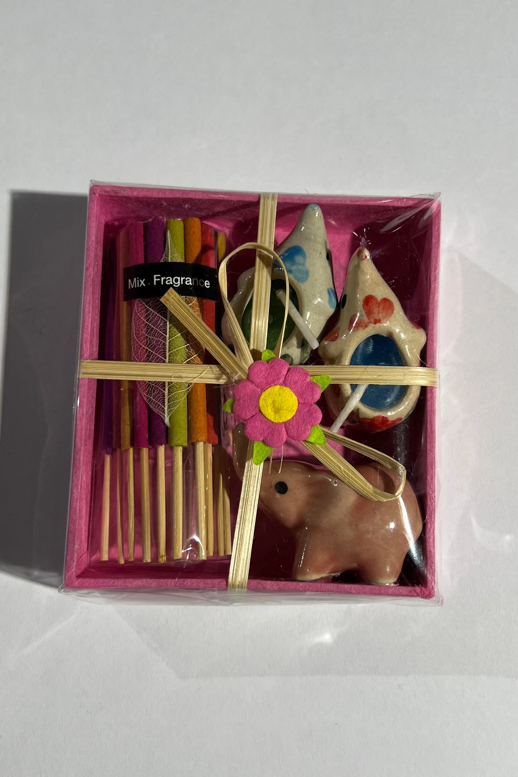 Elephant Candle & Incense Gift Box