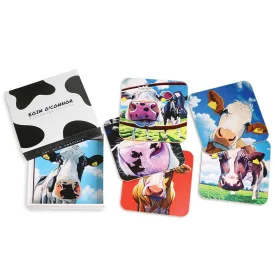 Eoin O'Connor Cow Set of 6 Coasters