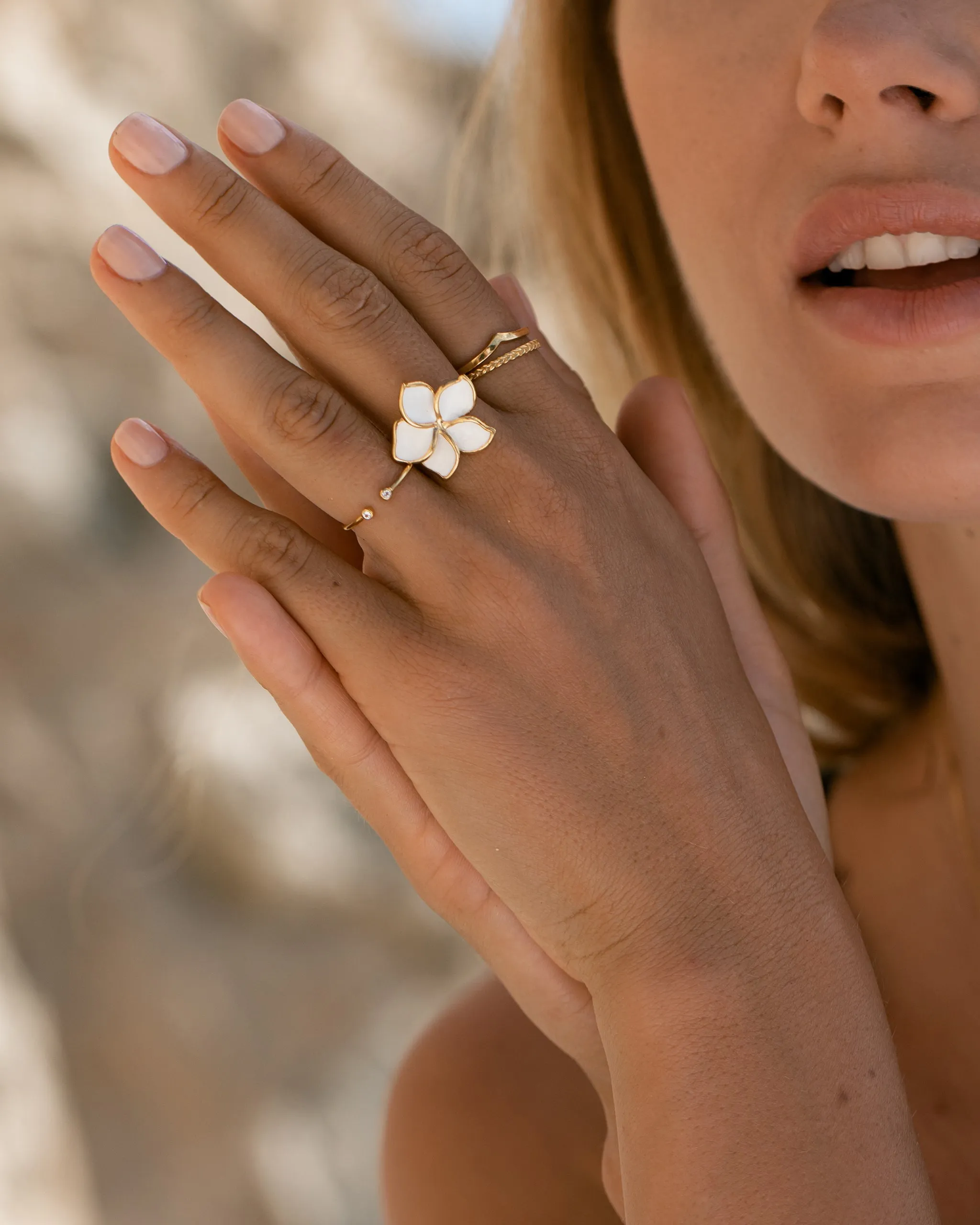 Flower Ring - Plumeria