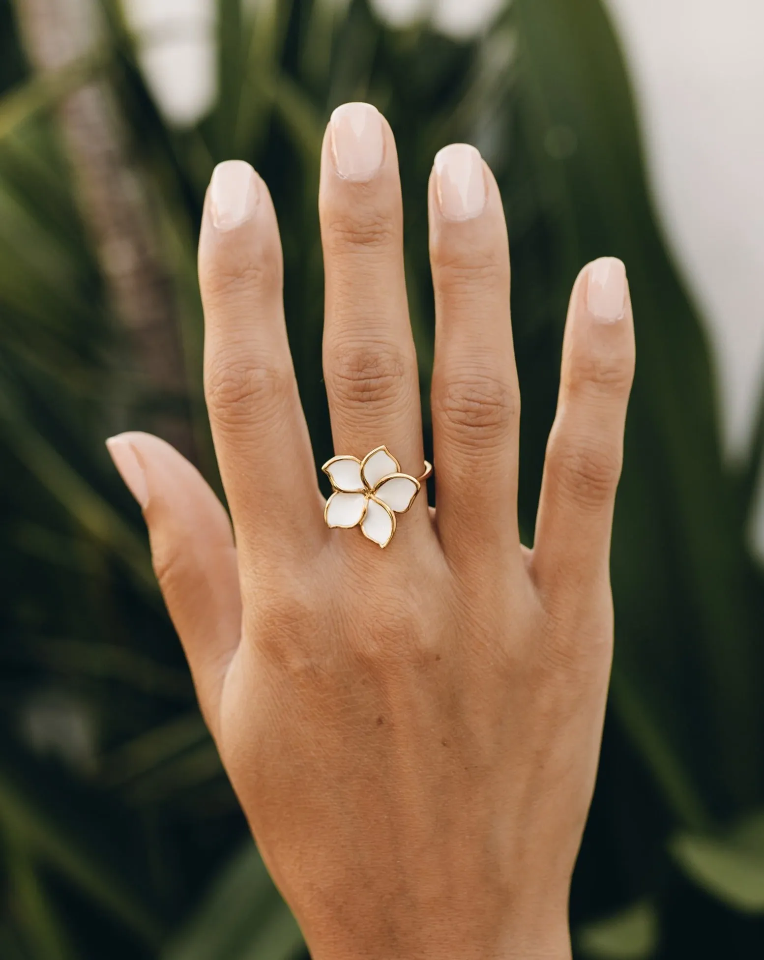 Flower Ring - Plumeria