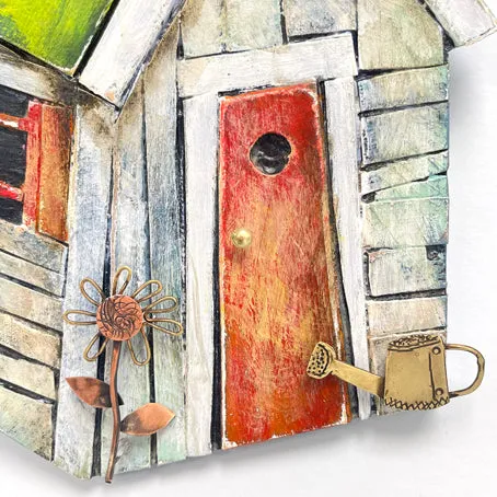 Garden shed sculpture