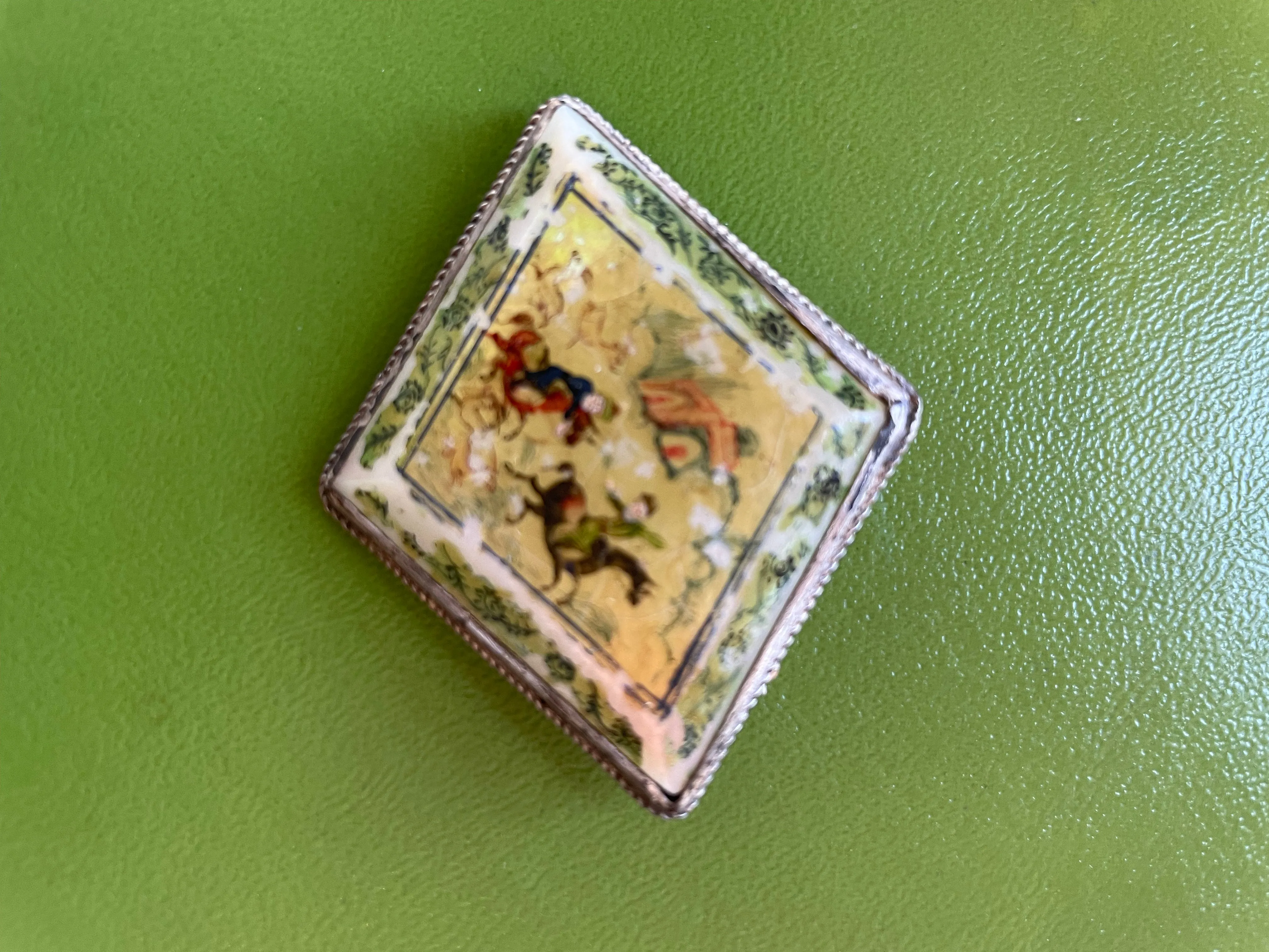 Hand Painted Brooch