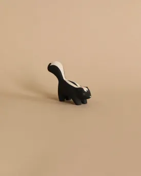 Handmade Tiny Wooden Forest Animals - Skunk