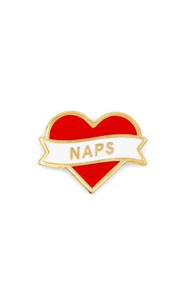 Heart Naps Enamel Pin (1" wide)