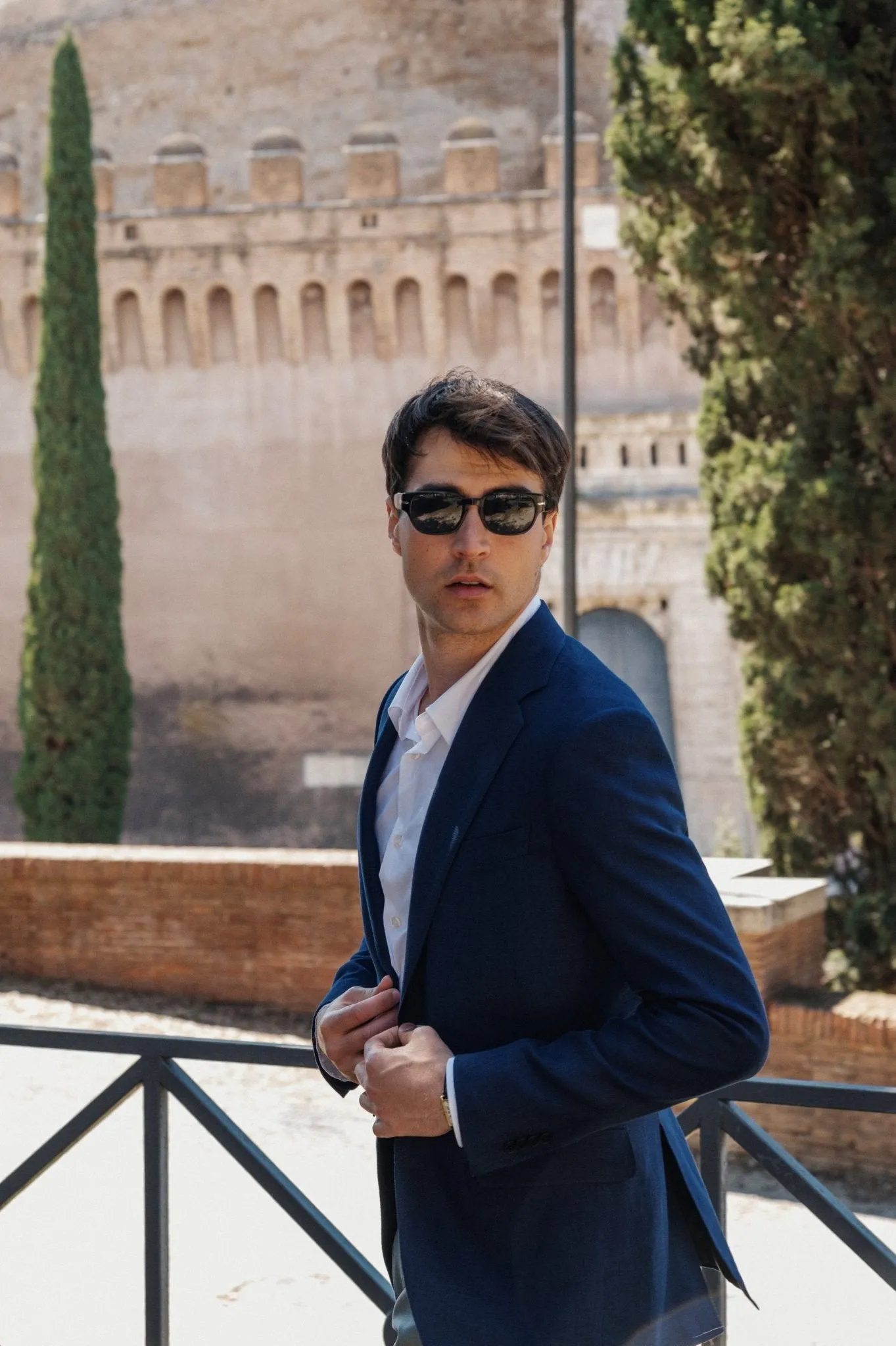 HENRY SARTORIAL HERITAGE Zegna Cross-Ply™ Plain Blazer BLUE REG