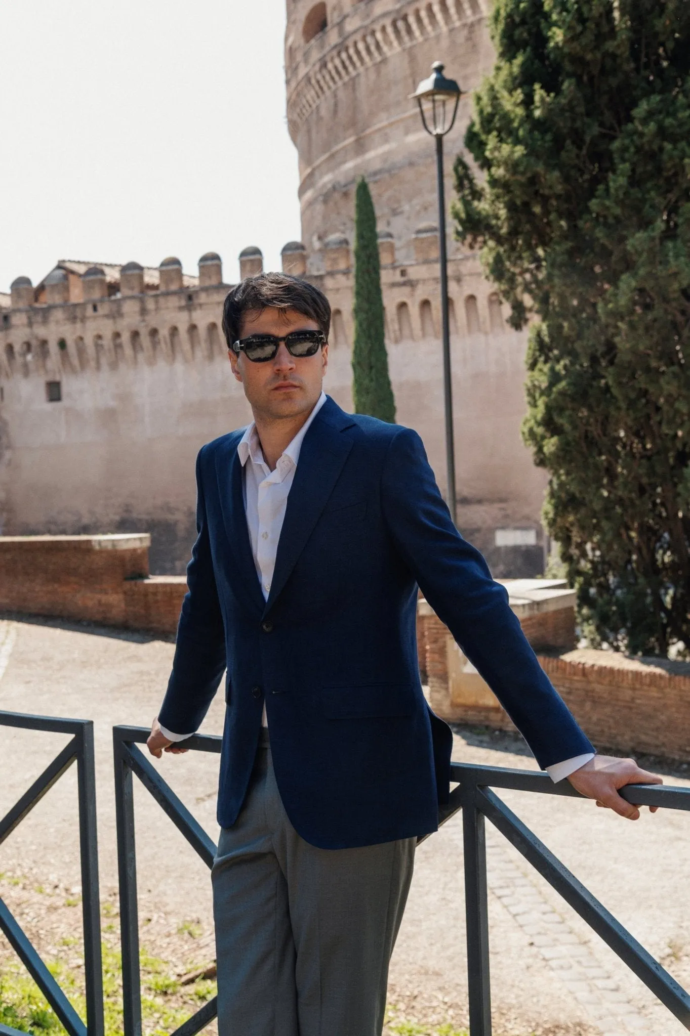 HENRY SARTORIAL HERITAGE Zegna Cross-Ply™ Plain Blazer BLUE REG