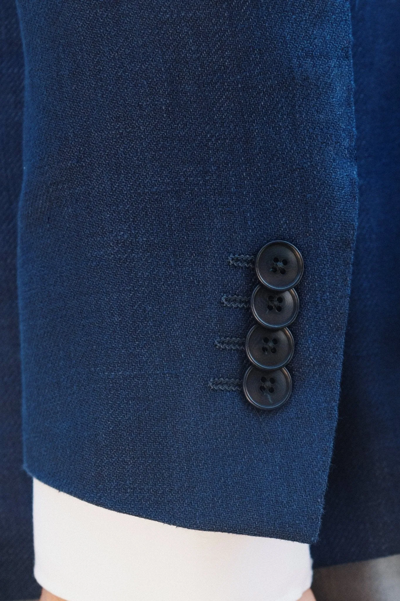 HENRY SARTORIAL HERITAGE Zegna Cross-Ply™ Plain Blazer BLUE REG