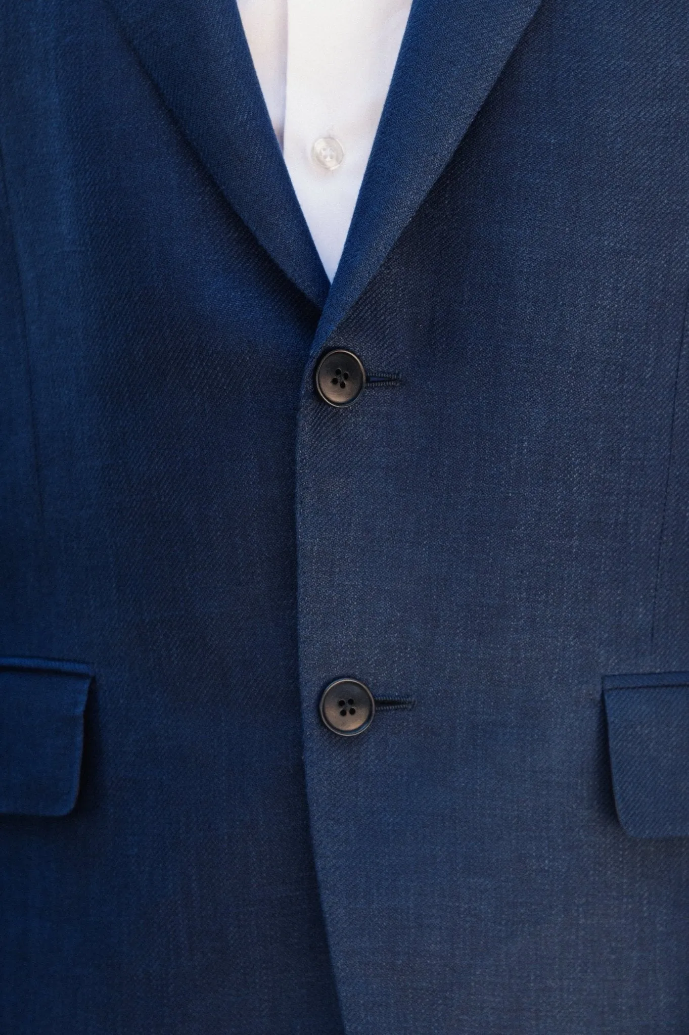 HENRY SARTORIAL HERITAGE Zegna Cross-Ply™ Plain Blazer BLUE REG