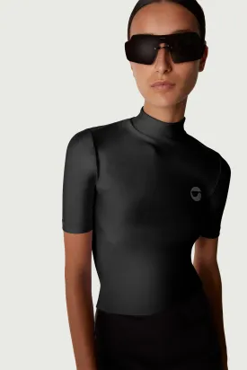 High Neck Fitted Top