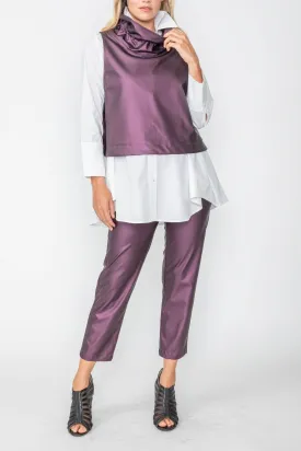 High Stand Neck Crop Top