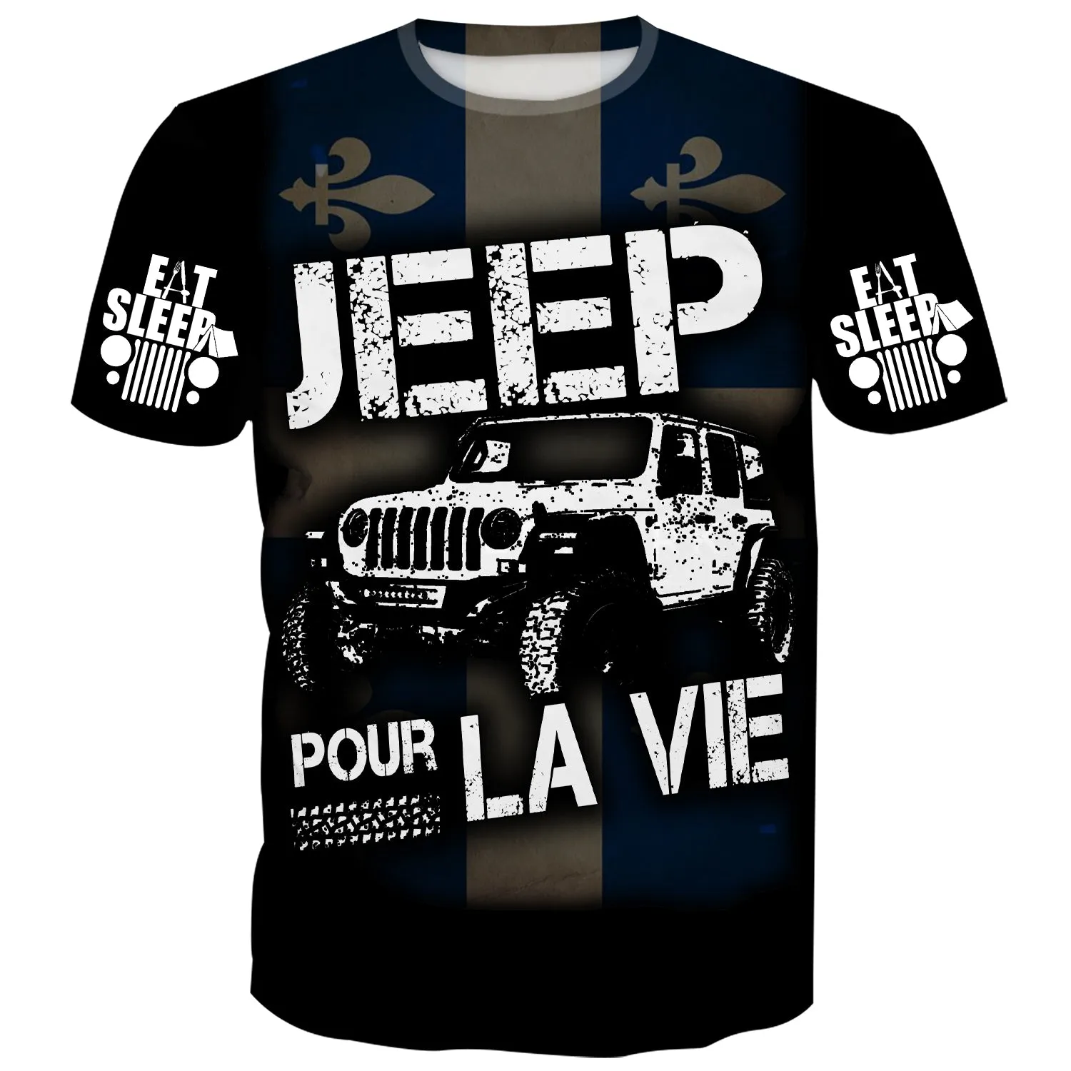 Jeep pour la vie - Quebec Flag