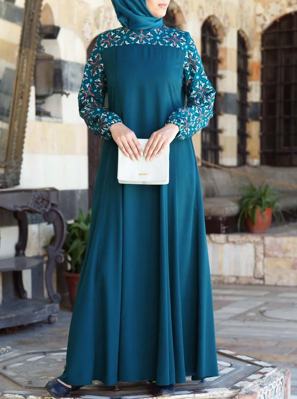 Kiana Embroidered Abaya Gown