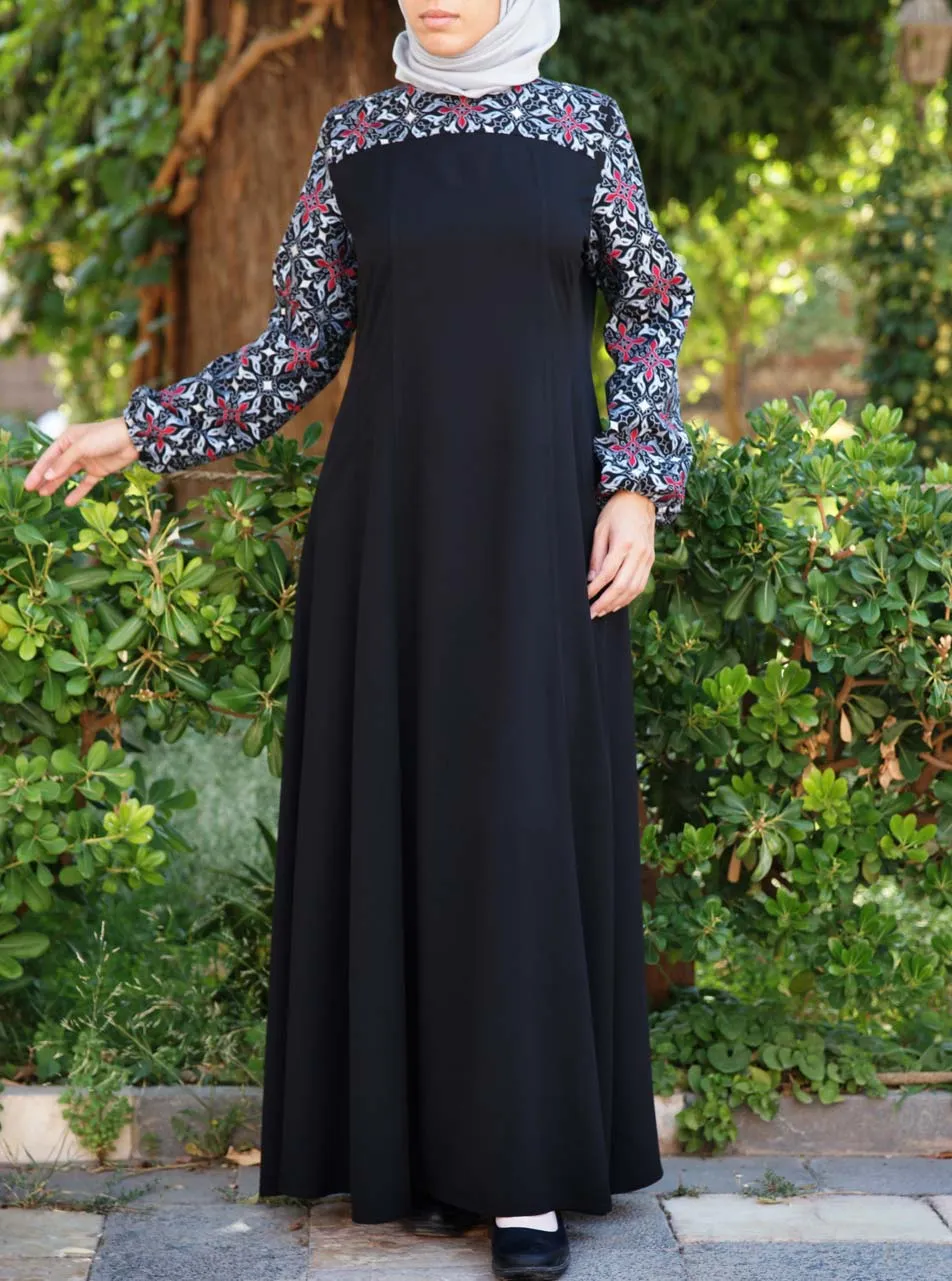 Kiana Embroidered Abaya Gown
